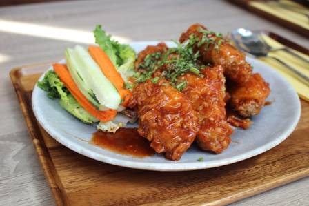 Sweet and Spicy Korean Fried Chicken